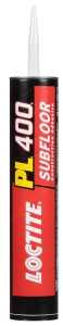 PL 400 Subfloor Loctite - Construction Adhesive, Light Tan, 28 fl-oz Cartridge