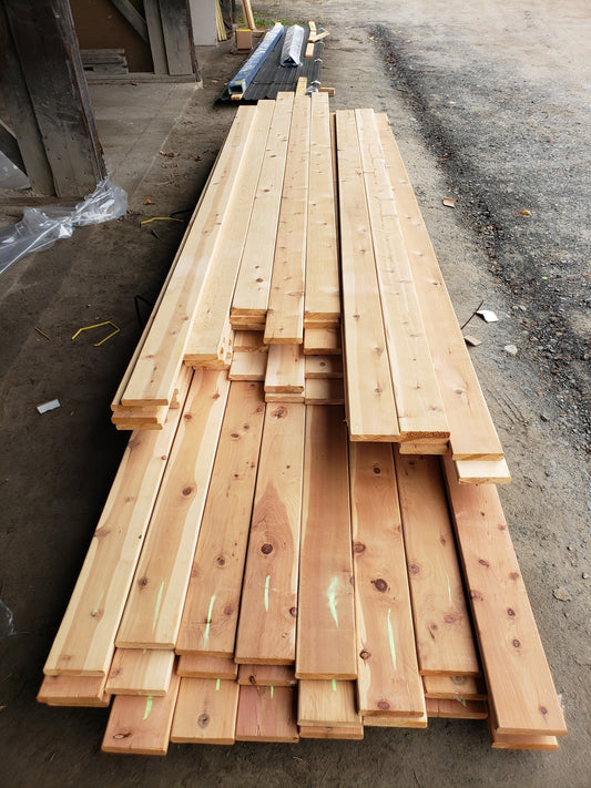 KNOTTY CEDAR DECKING ($/Lineal Ft.) Random lengths