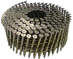 ProFIT Framing Nail, Wire Weld Collation, 3 in L, 11 Gauge, Steel, Galvanized, Round Head, Ring Shank 0634171 Series