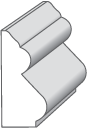 RIDGED BASE CAP PRIMED 16' 5/8 X 1-3/8