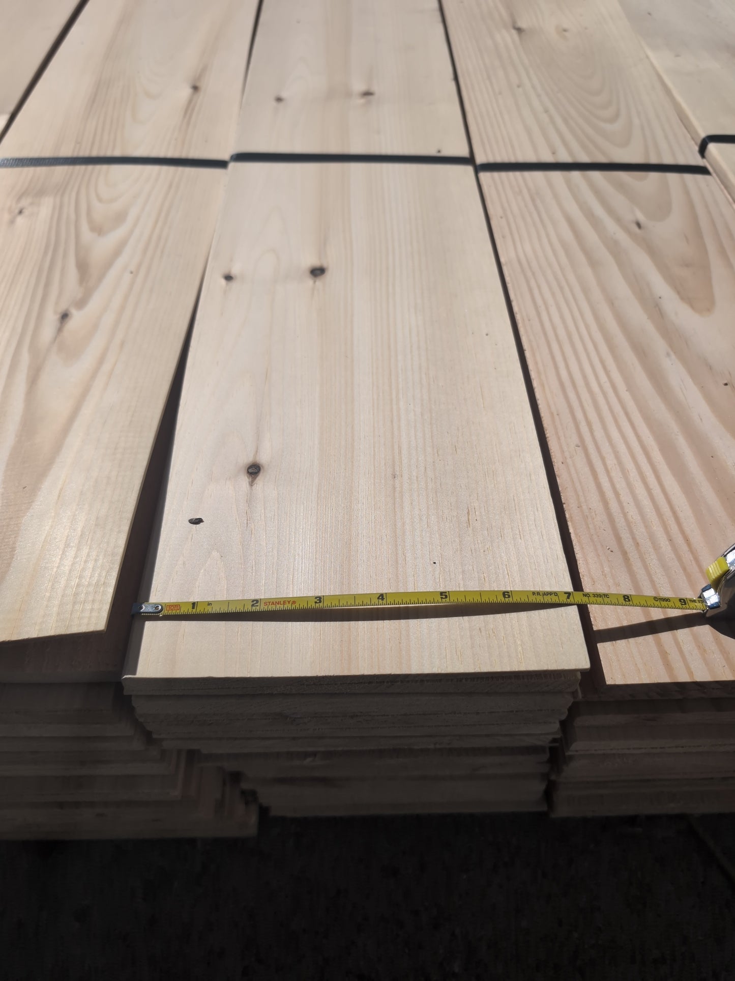 1/2x8 Beveled Premium White Pine Siding KD EWP