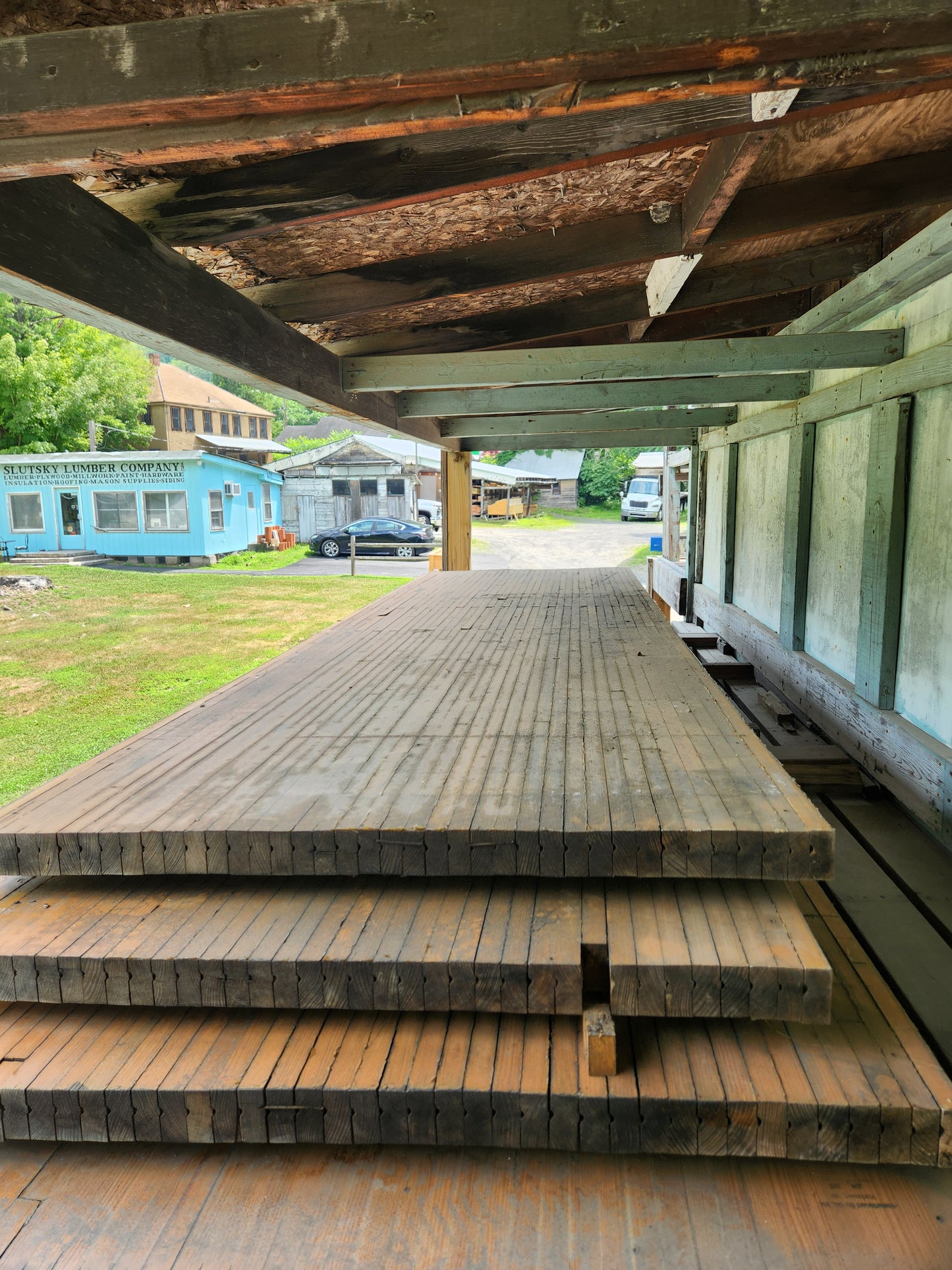Bowling alley wood